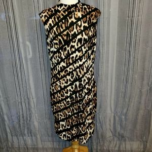 Beautiful CACHE sleeveless dress. Large.